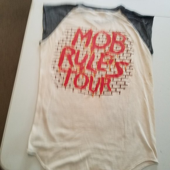 🤘🎸Black Sabbath 1981 Vintage "Mob Rules" with Ronnie James Dio Tour Shirt S - Picture 6 of 8